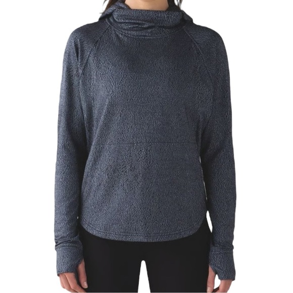 Lululemon Hoodie PickUp The Pace Long Sleeve Hooded Pullover Women’s Size 6 Blue - Picture 1 of 11